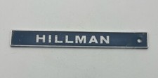 HILLMAN - VINTAGE METAL CAR BADGE / EMBLEM - 142 X 17  MM