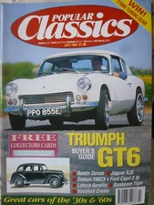 POPULAR CLASSICS 93/07 TRIUMPH GT6 DATSUN 280Z FORD CAPRI 2.8i SUNBEAM TIGER XJS