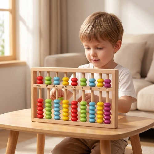 Wooden bead abacus for kids - abacus,