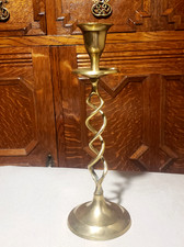 Brass Barley Twist Candlestick
