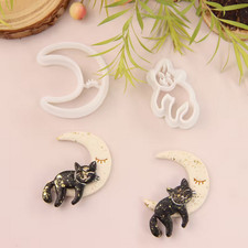 Polymer clay earring - earring, cutters