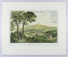 Auchtermuchty, Fife 1840 - giclée coloured print in 12" x 10" archival mount