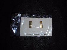 NEW Pair Of US Military Officer 2nd Lieutenant Minature Rank Insignia Badges