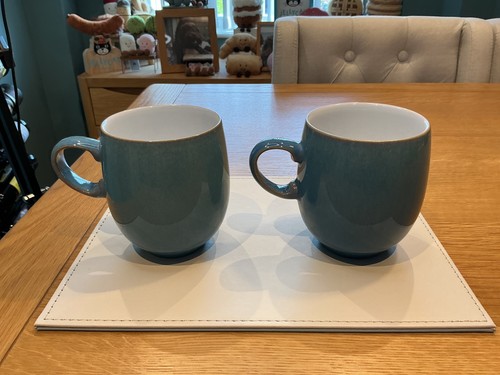 Denby azure large curve mugs - large,