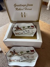 Coalport Pottery Hunting Scene