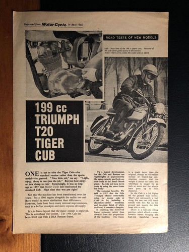 Road test reprint - reprint, triumph