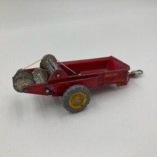 Dinky Toys 321 Massey Harris Manure Spreader Farm Trailer – Red, Vintage