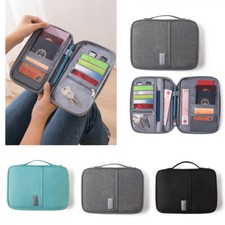 Passport Holder Travel Document Wallet RFID Bag Family Case Organizer Waterproof