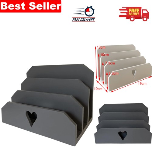 Chic dark grey - wooden, mail