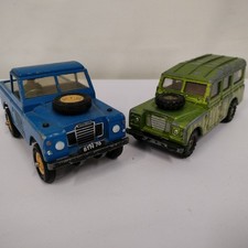 Pair Of Vintage Land Rover Die Cast Models Britains (1975) & Corgi