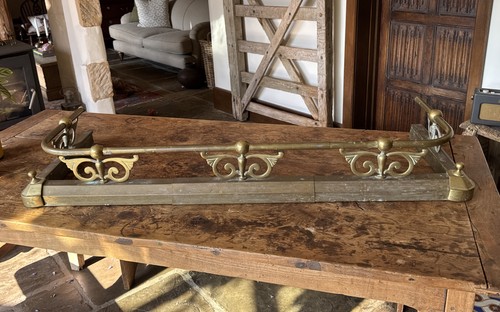 Antique brass art nouveau - brass,