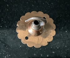 Vintage Bright Copper Tone  Ceiling Rose. As Found
