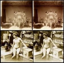 16 Stereo Photos French Nude