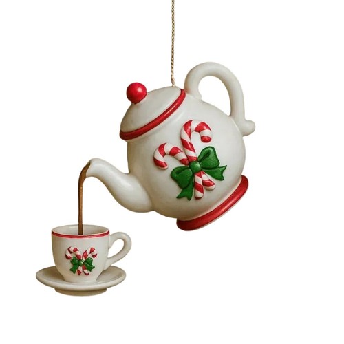 Christmas teapot ornament - teapot,