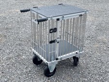 Titan 1 Berth MEDIUM Aluminium Dog Show Trolley with 8" All Terrain Wheels 