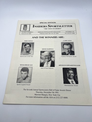7th annual sportscaster hof - annual,