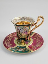 Bavaria Footed Demitasse Cup & Saucer, 20th Century
