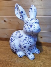 A Blue And White Floral Design