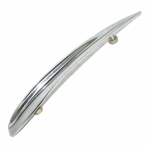 Mudguard crest metal - metal, chrome