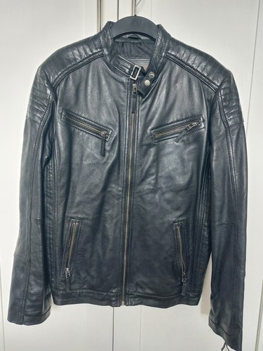 Aviatrix leather biker jacket - leather,