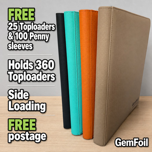 Toploader binder holds 360 - toploader,