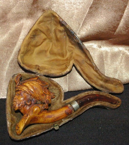 Antique meerschaum figural - meerschaum,