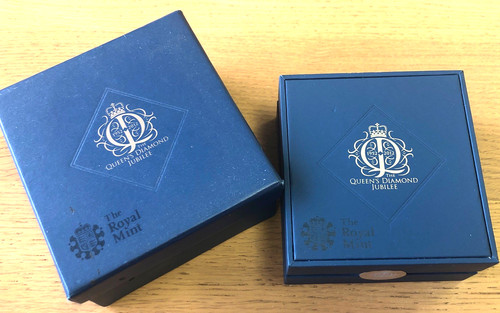 Royal mint empty coin - coin, box