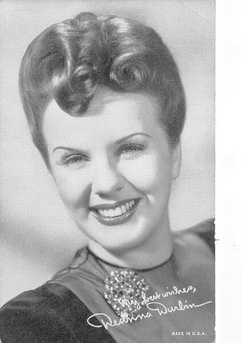 Deanna durbin arcarde card - deanna,