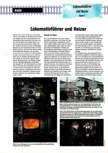 Locomotive driver and - driver, heater