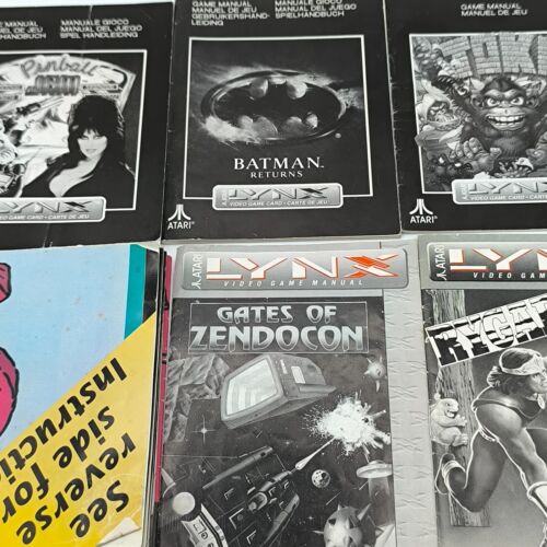 Atari lynx manual choose - lynx,