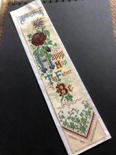 antique silk bookmark by thos Stevens , Happy future be c 1850/70, no 14
