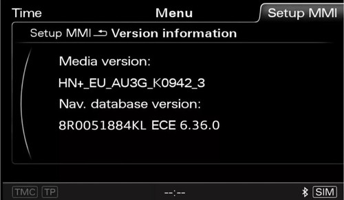 Audi mmi plus - mmi, firmware
