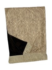 Luxury Gold Brown Tapestry End