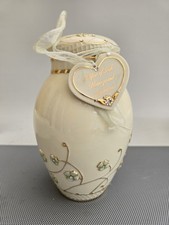 Ardleigh Elliott Heirloom Porcelain Ginger Jar Music Box Irish Blessings