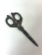Antique Silver Sewing Scissors 19th Century Made in Sheffield (1002)*