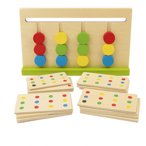 Wooden colour matching puzzle - colour,