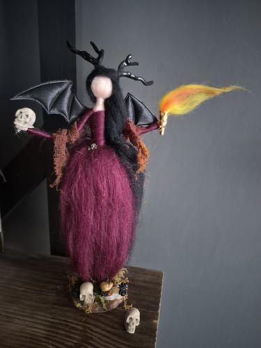 Ooak felt witch doll - felt,