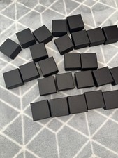 28 Empty Ring Jewellery Boxes Plain Black Packaging