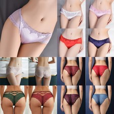 Women Sexy Shiny Satin Lace
