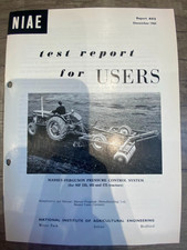 NIAE Test Report for Users Massey Ferguson Pressure Control System 135 165 175