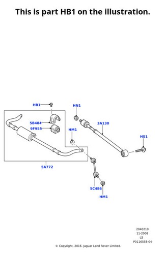 Land rover bolt discovery - rover,