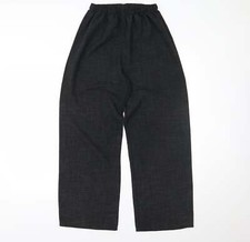 Saloos Womens Grey Polyester Blend Trousers Size 14 L26 in