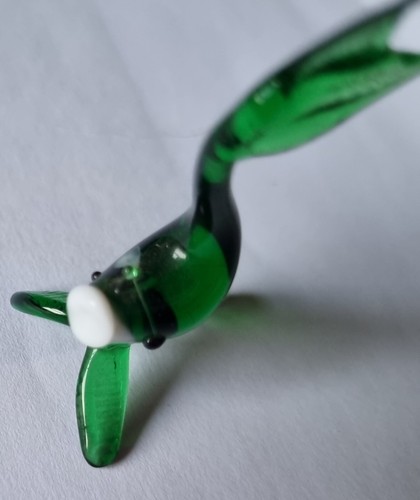 Vintage glass fish ornaments - glass,
