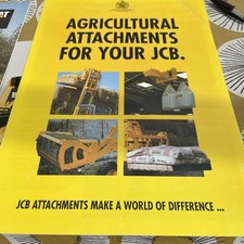 JCB Agricultural attachments 6 page Brochure 1992