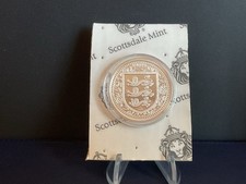 2018  Gibraltar 1oz Silver Coin.  Royal Arms of England.  In Capsule & Card.