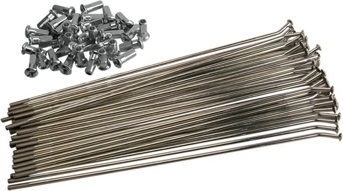 Front coated steel - spoke, set