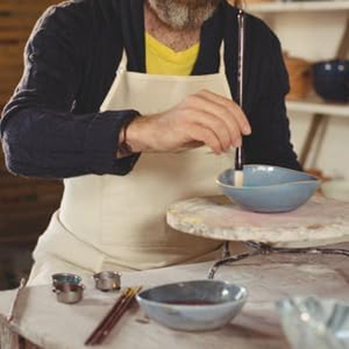 Artist apron with - apron, art