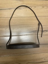 BNWOT Full / Extra Full Brown English Leather 1” Flat Hunter Noseband 