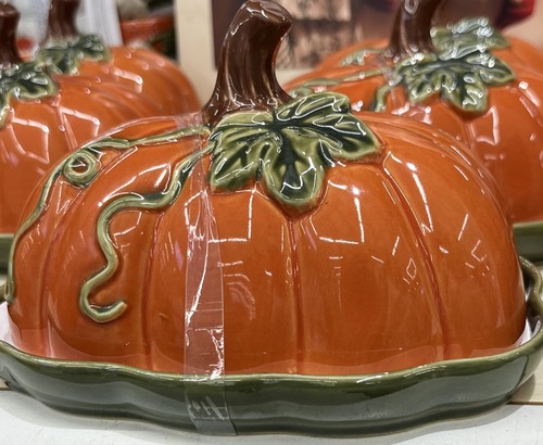 Autumn pumpkin butter dish - autumn,