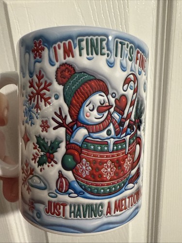 Snowman novelty christmas mug - snowman,
